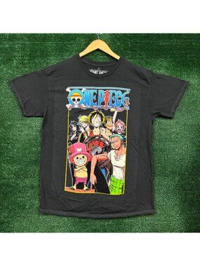 One Piece Straw Hat Pirate Crew T-Shirt Size Large
